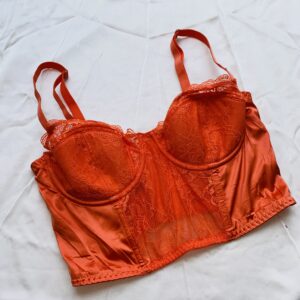 Orange corset top